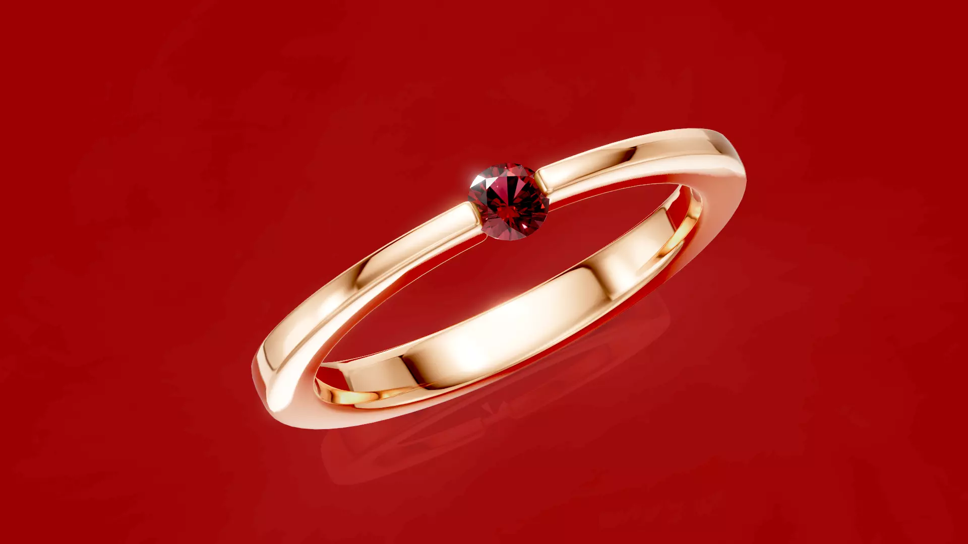 illusion set Tension setting diamond ring 3D print model
