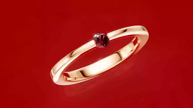 illusion set Tension setting diamond ring 3D print model