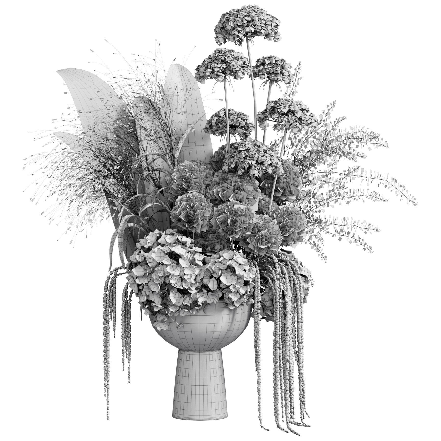 Flower In Vase 67 3D model_6