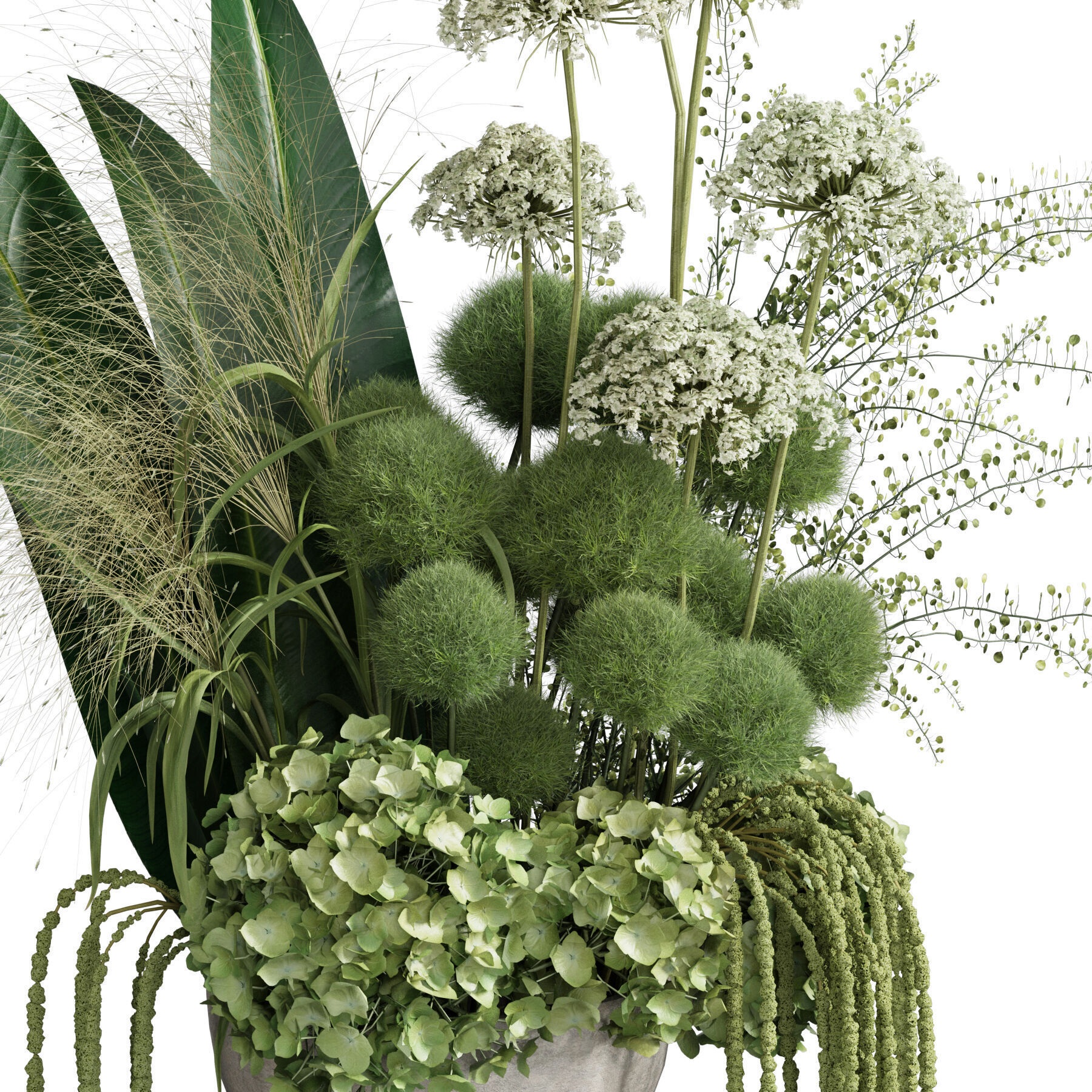 Flower In Vase 67 3D model_4