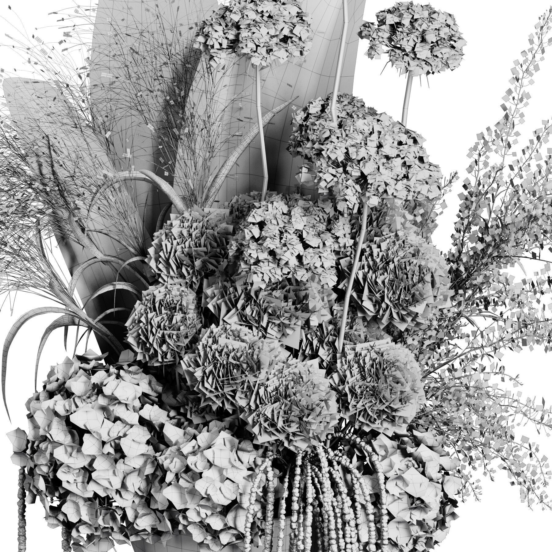 Flower In Vase 67 3D model_5