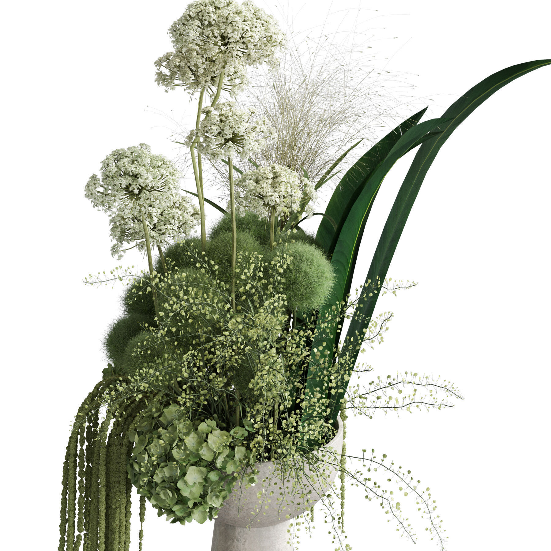 Flower In Vase 67 3D model_3