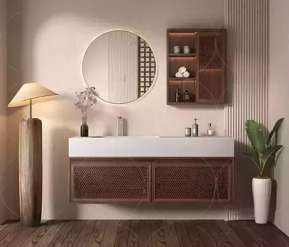 WABI SABI STYLE 3D MODELS TOILET 0010 3D model
