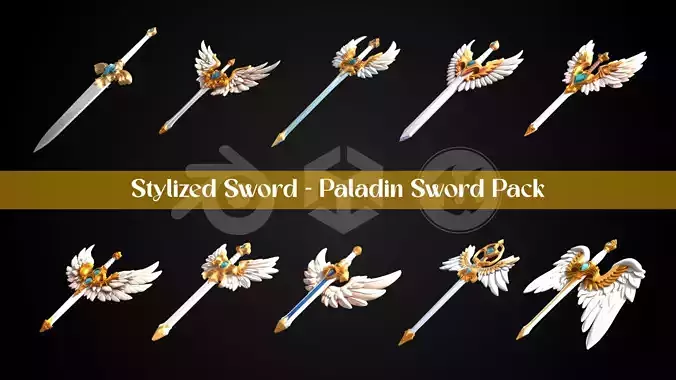 Stylized Sword - Paladin Sword Pack