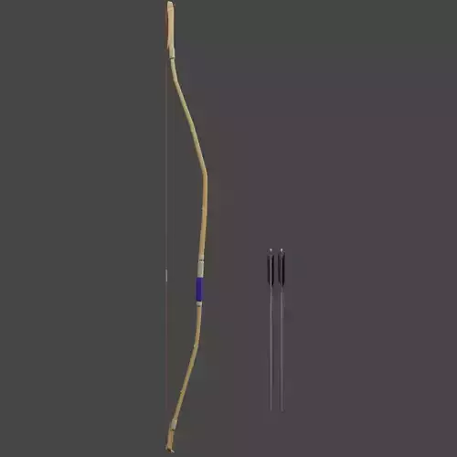 Traditional Japanese Kyudo Bow and Arrows Set