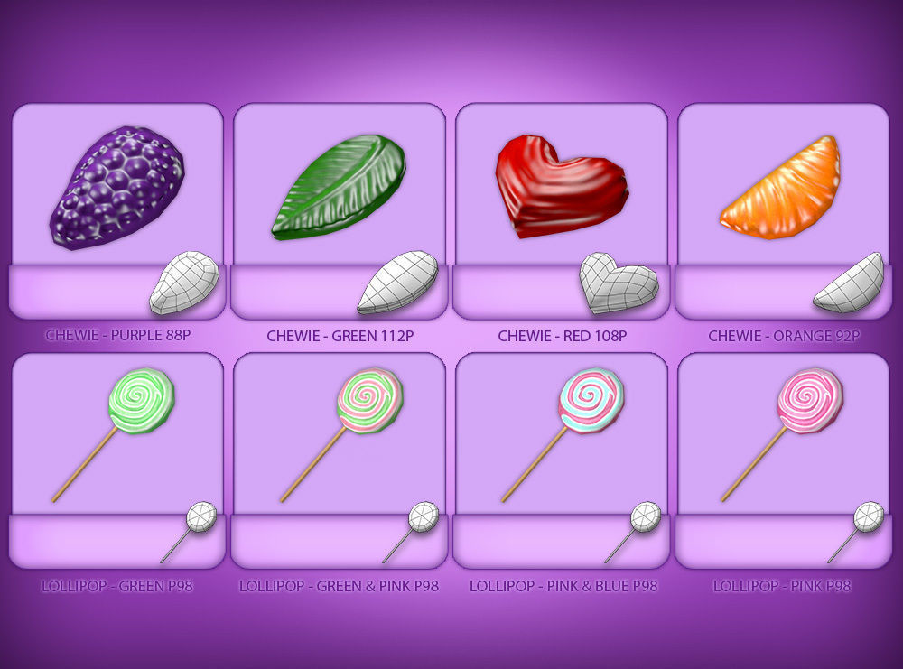 Candy Heaven Pack Low-poly 3D model_8