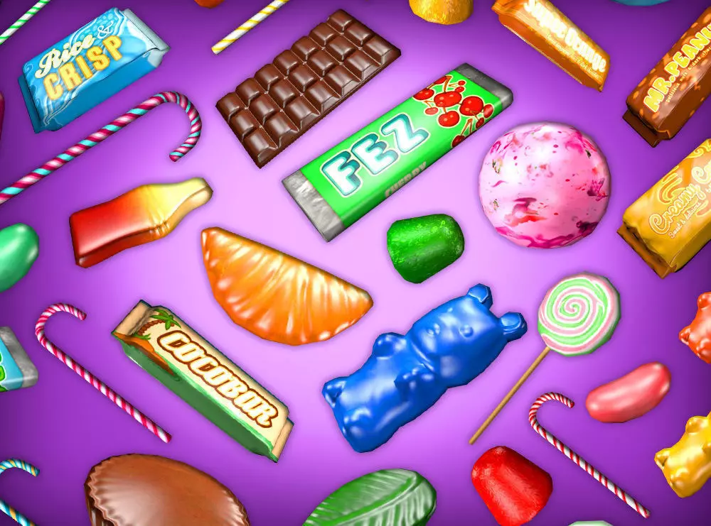 Candy Heaven Pack Low-poly 3D model_0