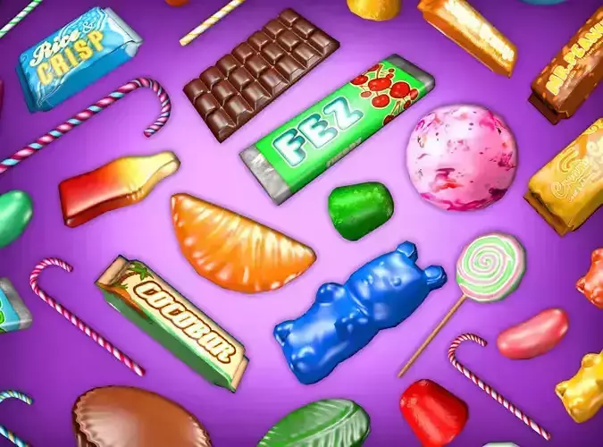 Candy Heaven Pack Low-poly 3D model