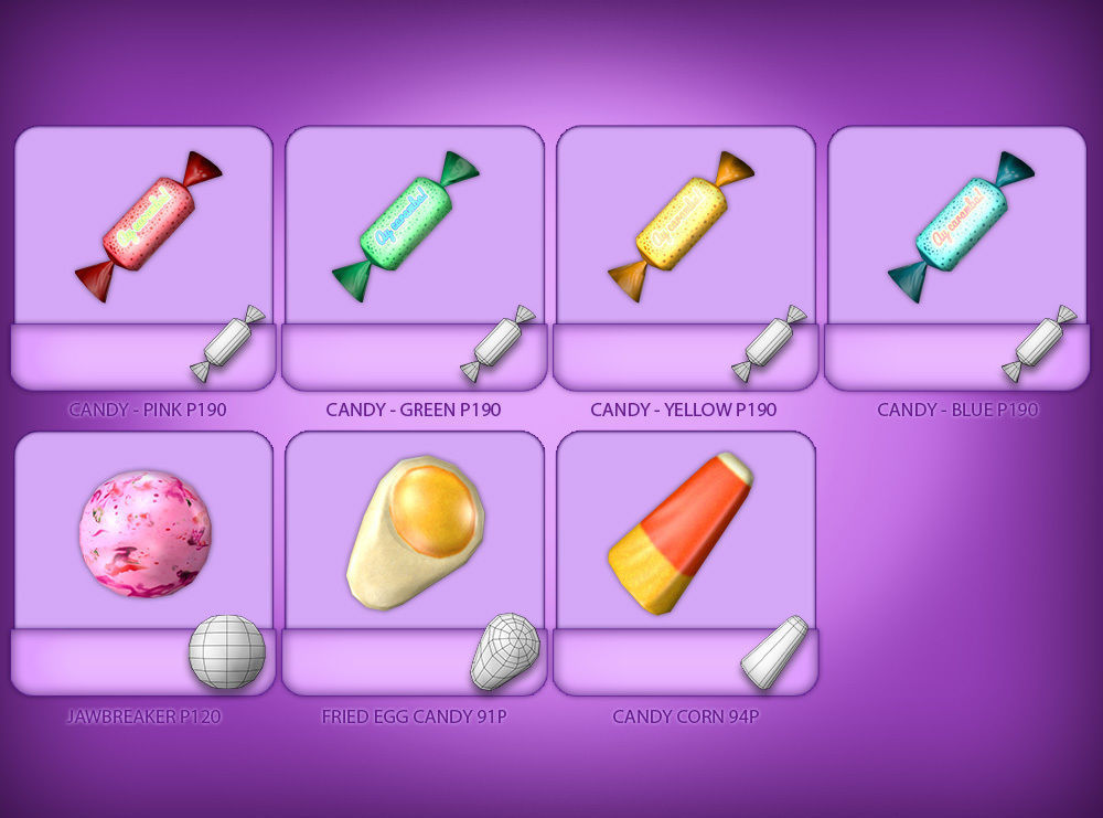 Candy Heaven Pack Low-poly 3D model_5