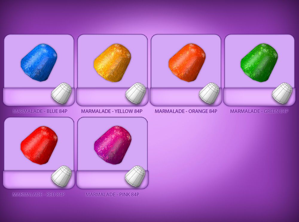 Candy Heaven Pack Low-poly 3D model_6