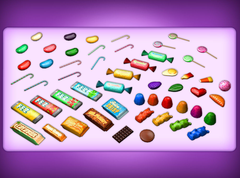 Candy Heaven Pack Low-poly 3D model_4