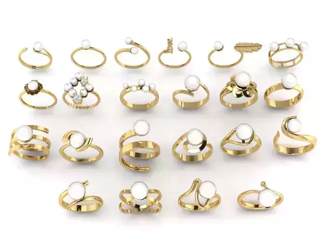 Pearl ring collection
