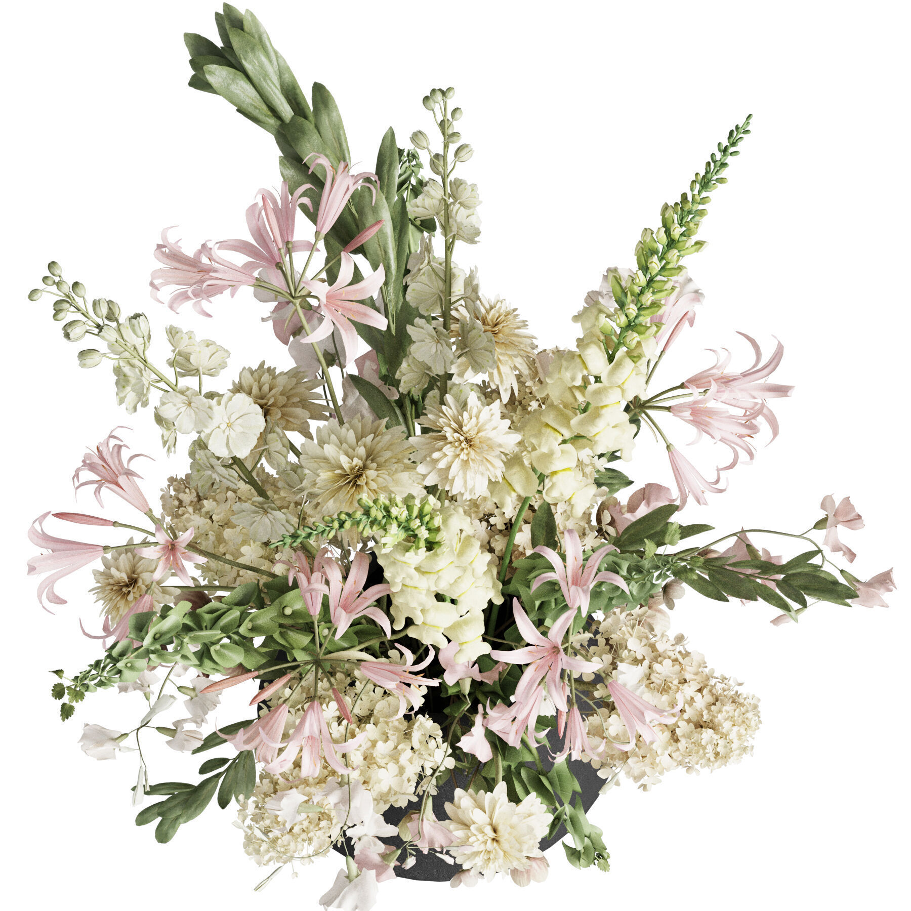 Flower In Vase 69 3D model_4