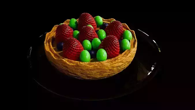 Food and dessert  fruit tart