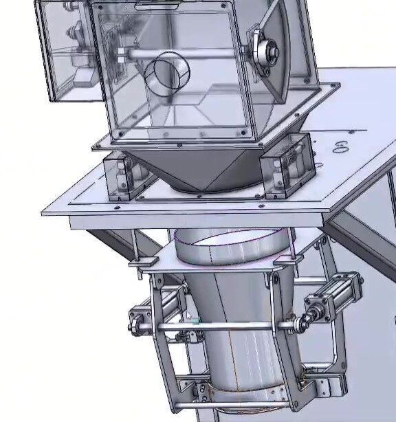 Semi Automatic Quantitative Bagging and Weighing Machine 3D model_13