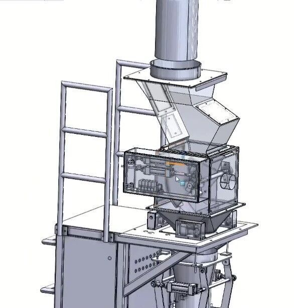 Semi Automatic Quantitative Bagging and Weighing Machine 3D model_23