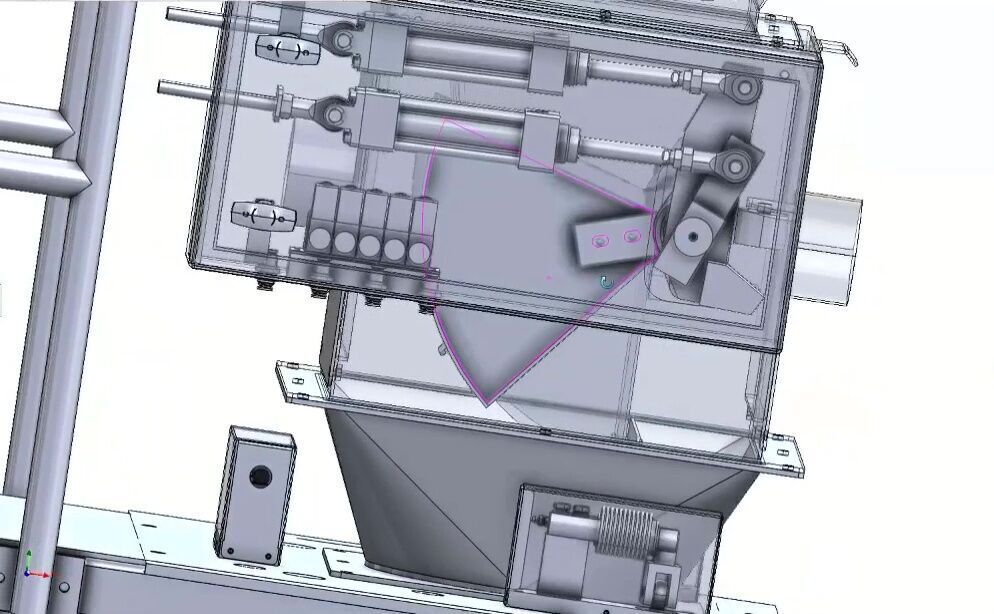 Semi Automatic Quantitative Bagging and Weighing Machine 3D model_19