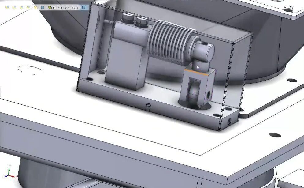 Semi Automatic Quantitative Bagging and Weighing Machine 3D model_14