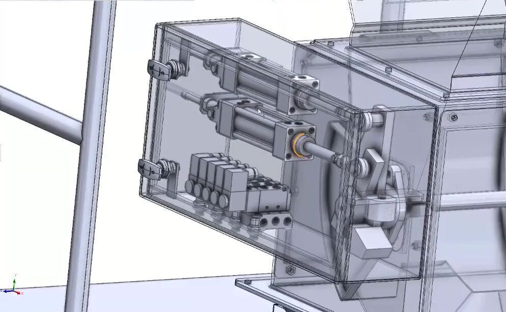 Semi Automatic Quantitative Bagging and Weighing Machine 3D model_17