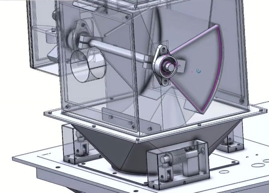 Semi Automatic Quantitative Bagging and Weighing Machine 3D model_16