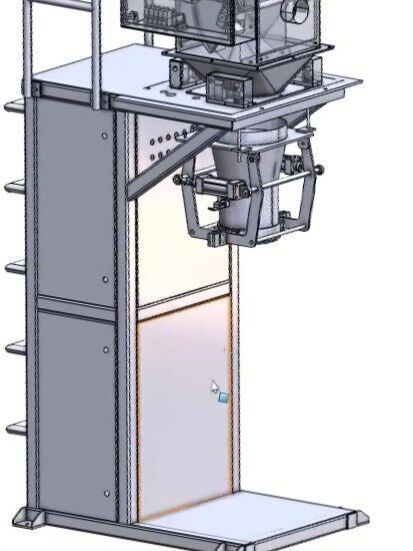 Semi Automatic Quantitative Bagging and Weighing Machine 3D model_3