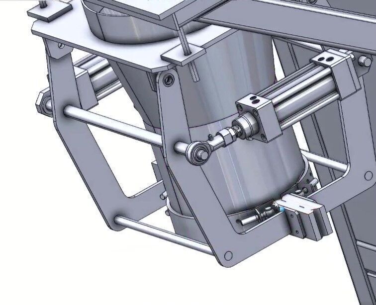 Semi Automatic Quantitative Bagging and Weighing Machine 3D model_12