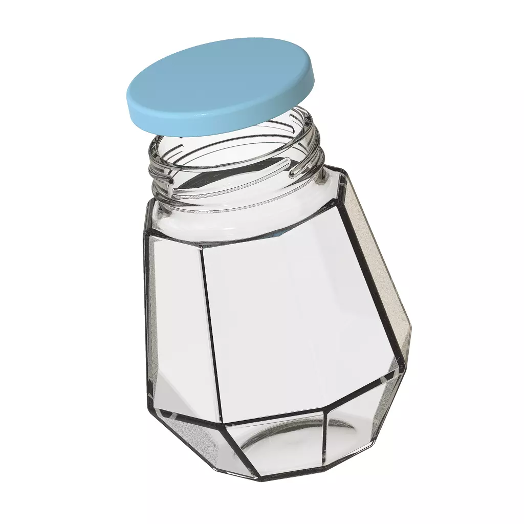 Exquisite Transparent Jar 3D print model_0