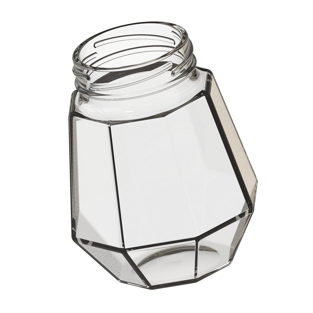 Exquisite Transparent Jar 3D print model_2