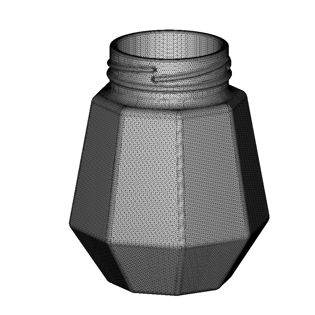 Exquisite Transparent Jar 3D print model_5