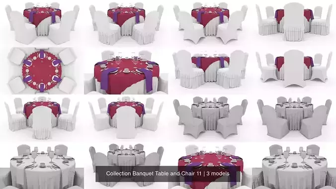 Collection Banquet Table and Chair 11 