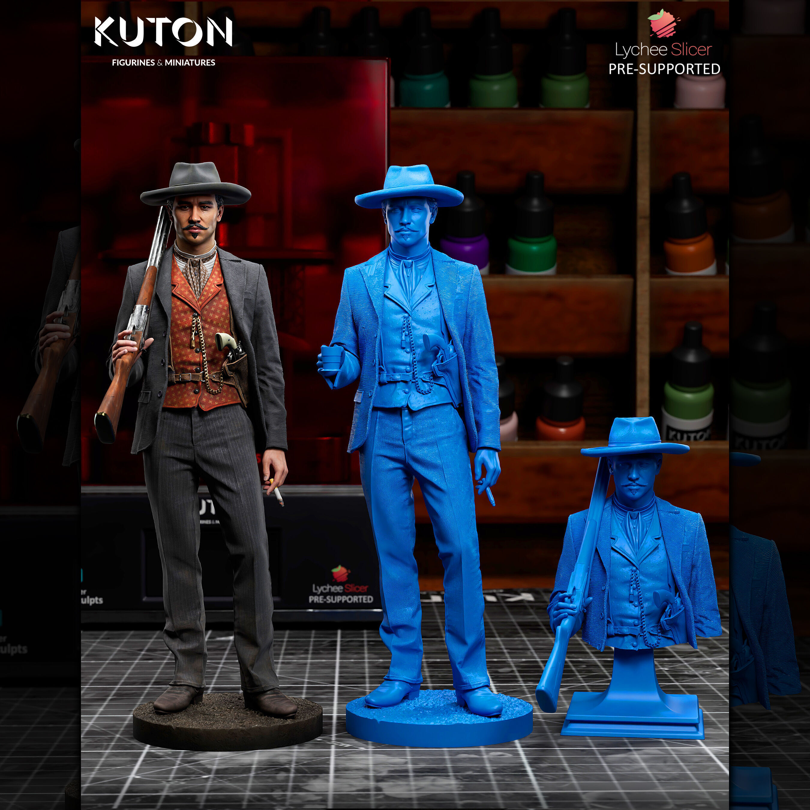 Doc Holliday 3D print model_1
