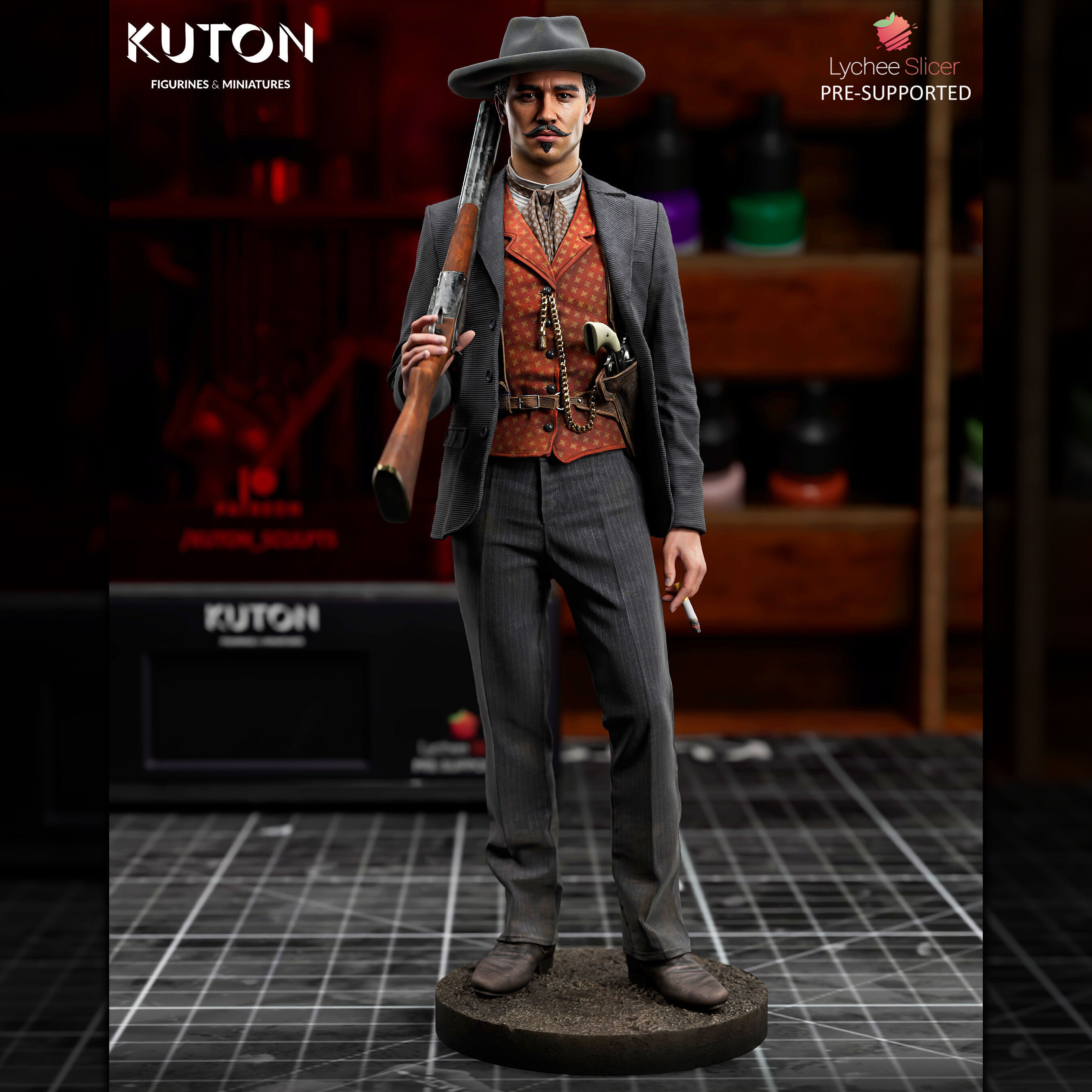 Doc Holliday 3D print model_4