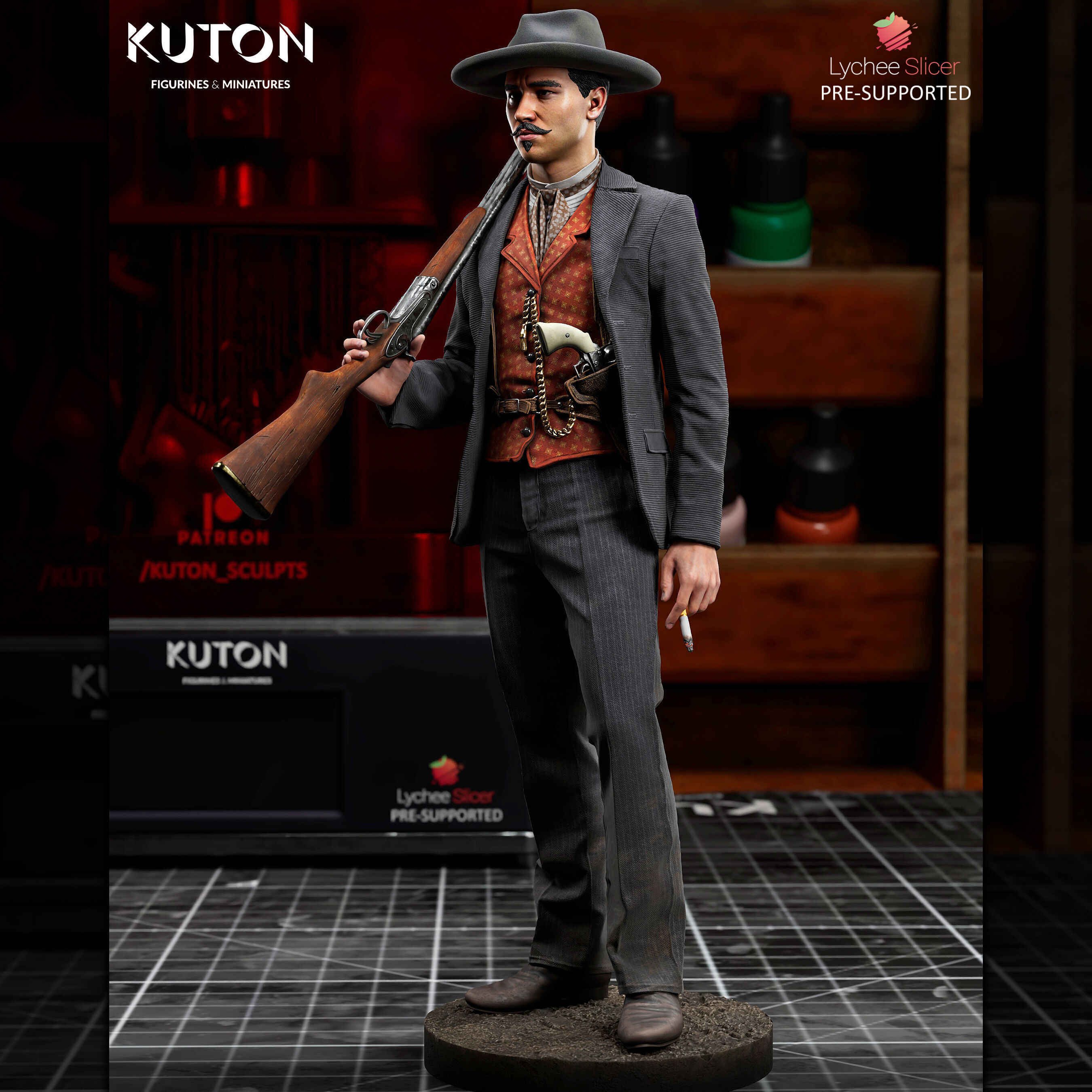 Doc Holliday 3D print model_5