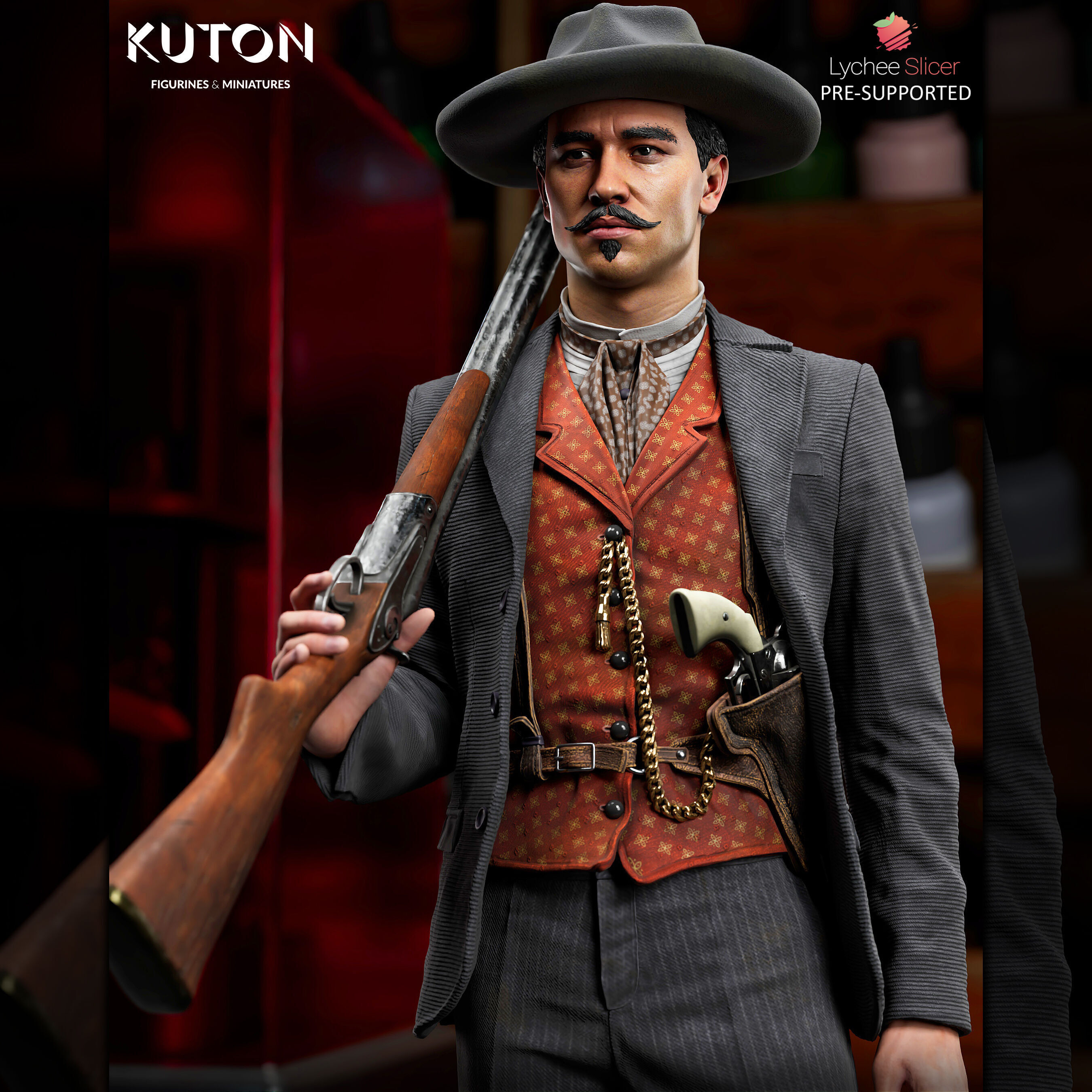 Doc Holliday 3D print model_3