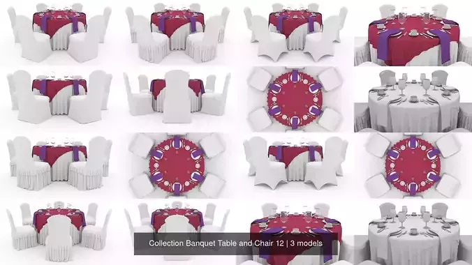 Collection Banquet Table and Chair 12