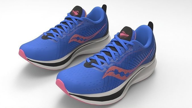 Soueony Running shoes Free low-poly 3D model