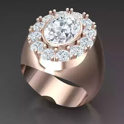 Diamond Accent Men Ring 4MR096