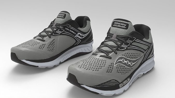 Saucony echelon Tracking shoes Low-poly 3D model