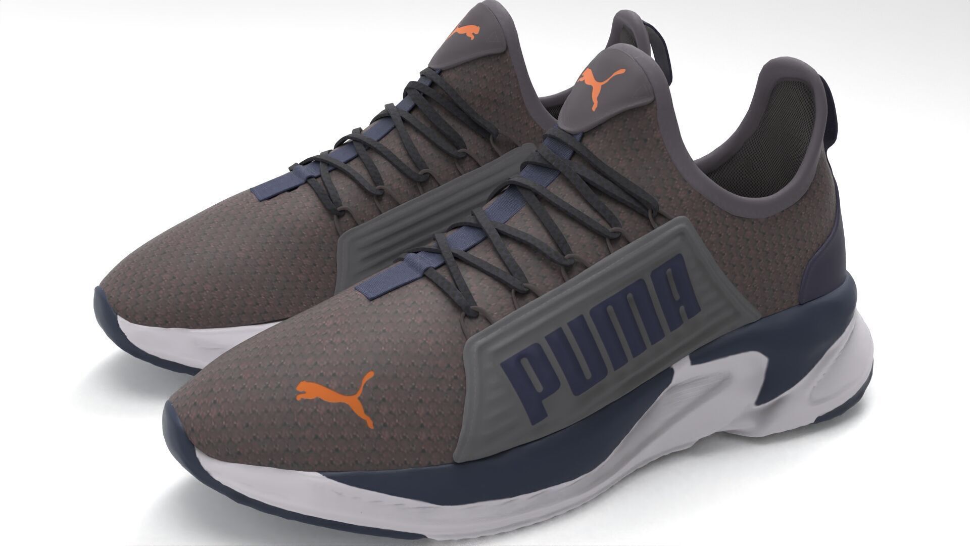 Puma Running shoes 002 Low-poly 3D model_1