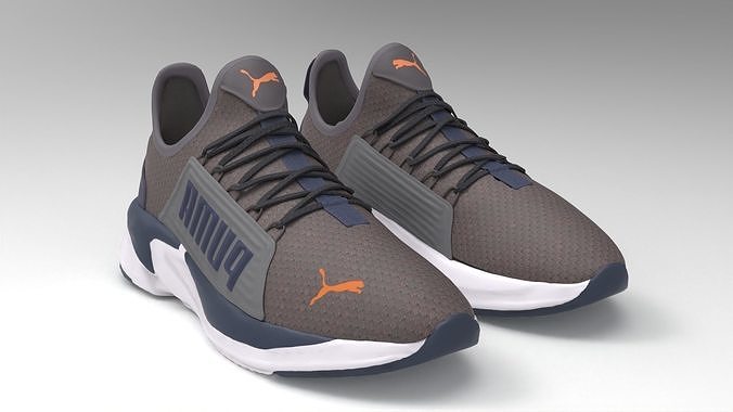 Puma Running shoes 002 Low-poly 3D model