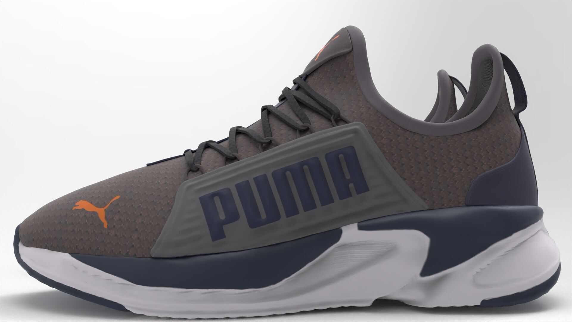Puma Running shoes 002 Low-poly 3D model_4
