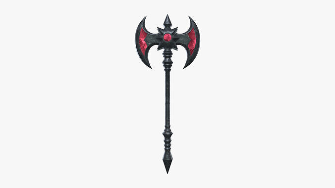 War Axe Low-poly 3D model