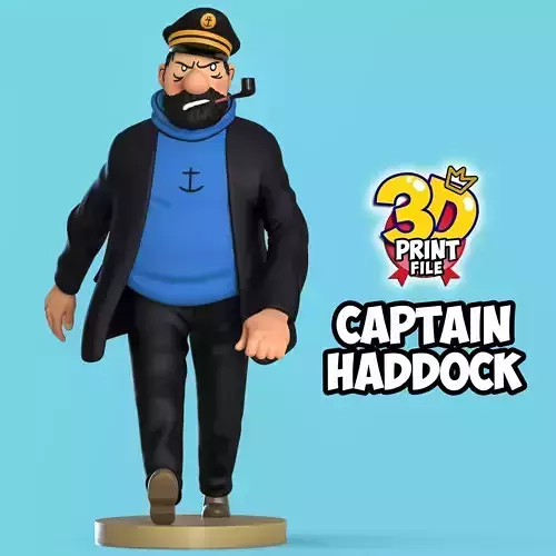 Captain Haddock 3D model Free Size 3D print model