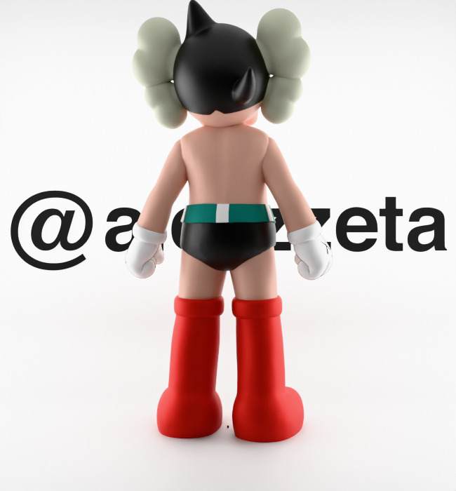 Kaws Astroboy Rise Textured Low-poly 3D model_20
