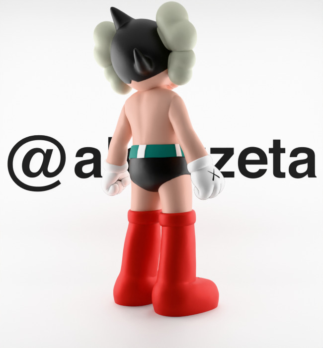 Kaws Astroboy Rise Textured Low-poly 3D model_23