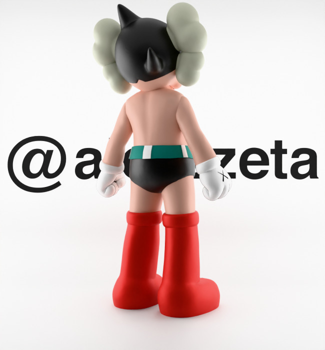 Kaws Astroboy Rise Textured Low-poly 3D model_22