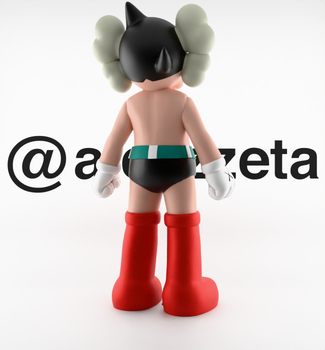 Kaws Astroboy Rise Textured Low-poly 3D model_21
