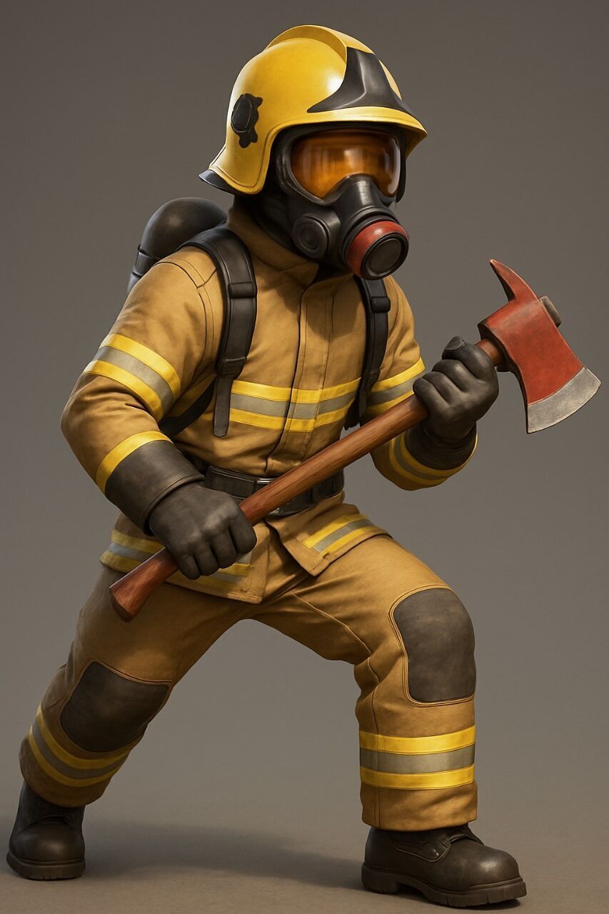 5 - Bombeiro da nossa serie Notaveis 3D print model_14