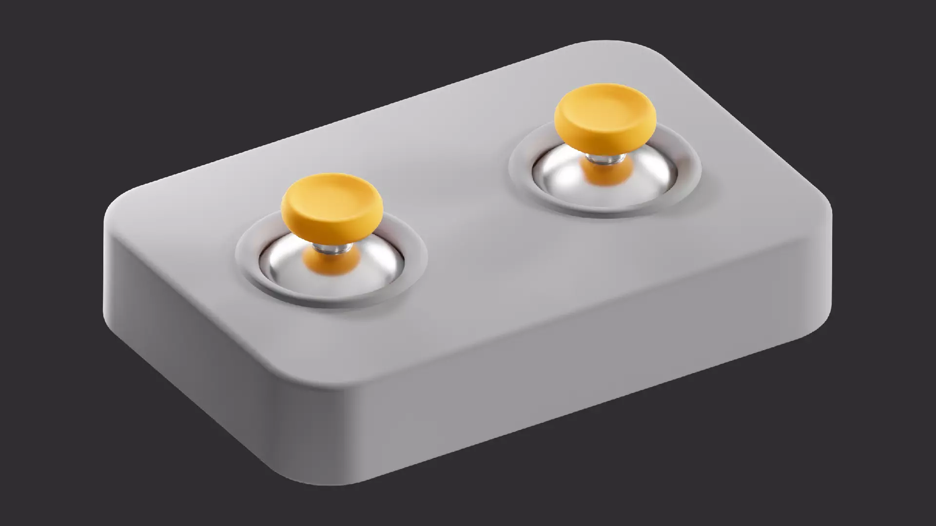 Low Poly  Joystick 3D model_0