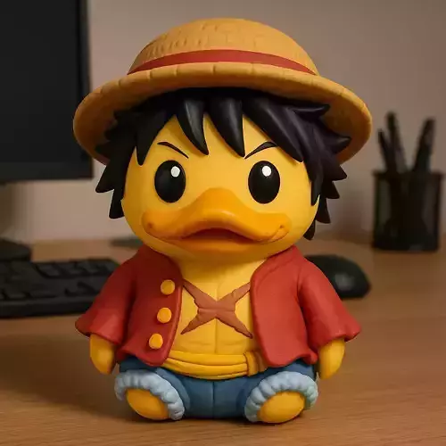Rubber Duck - Luffy One Piece - 3d print 3D print model